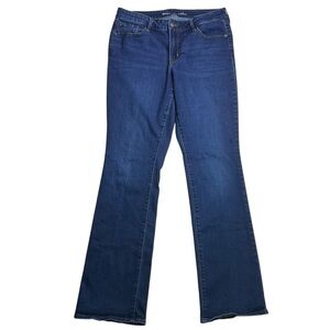 Old Navy Kicker Boot-Cut Mid-Rise Women's Deep Blue‎ Jeans Size 12 Long